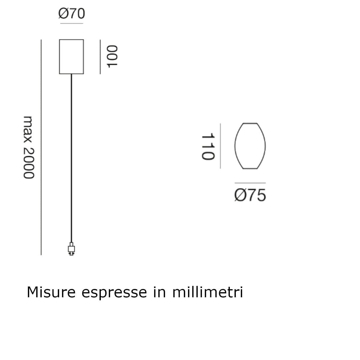 Sospensione moderna Gea Led GSO150+GKI150 LED metallo bianco - 4