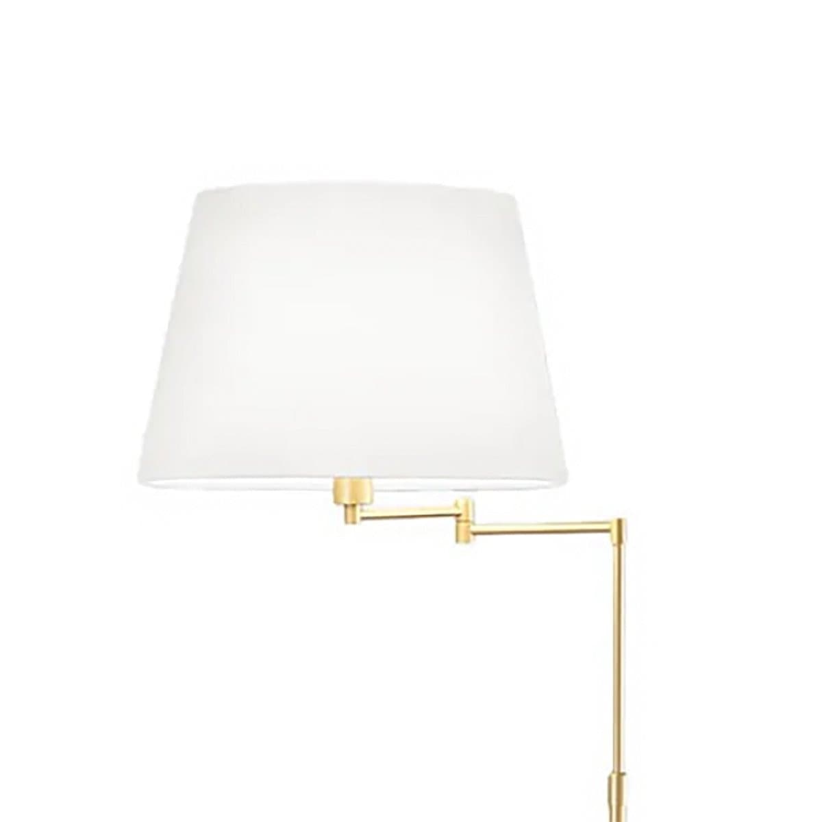 Piantana classica Perenz CRANE 8476 OR E27 LED metallo oro paralume tessuto bianco - 3