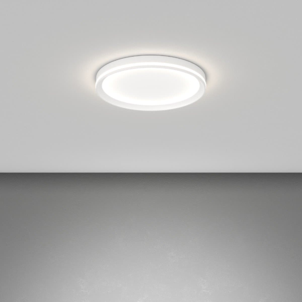 Plafoniera moderna Top light AERA 1222 40 LED CCT SWITCH biemissione metallo acrilico - 6