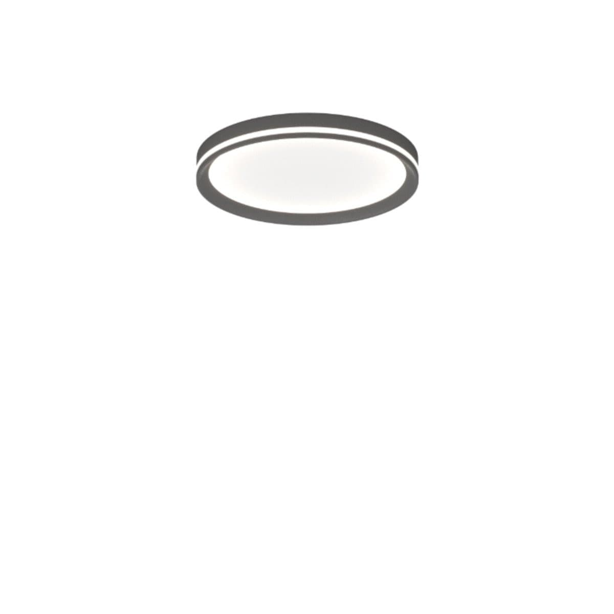Plafoniera moderna Top light AERA 1222 40 LED CCT SWITCH biemissione metallo acrilico - 7