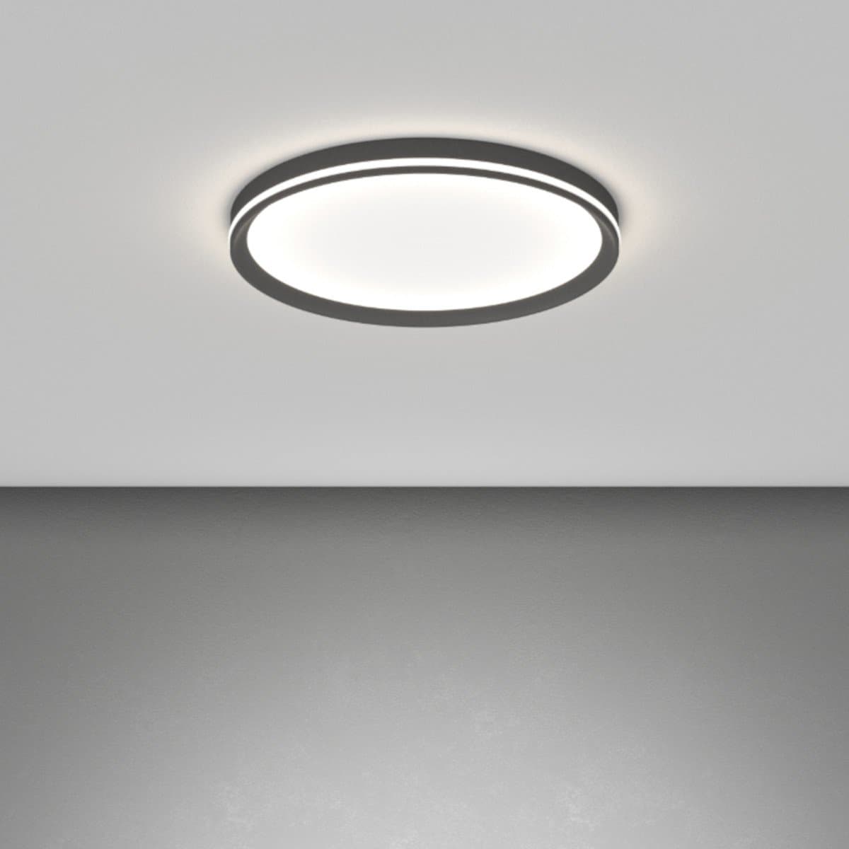 Plafoniera moderna Top light AERA 1222 50 LED CCT SWITCH biemissione metallo acrilico - 5