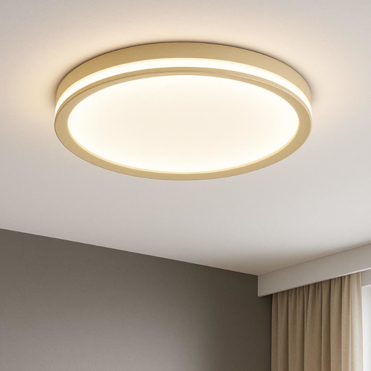 Plafoniera moderna Top light AERA 1222 60 LED CCT SWITCH biemissione metallo acrilico - 18