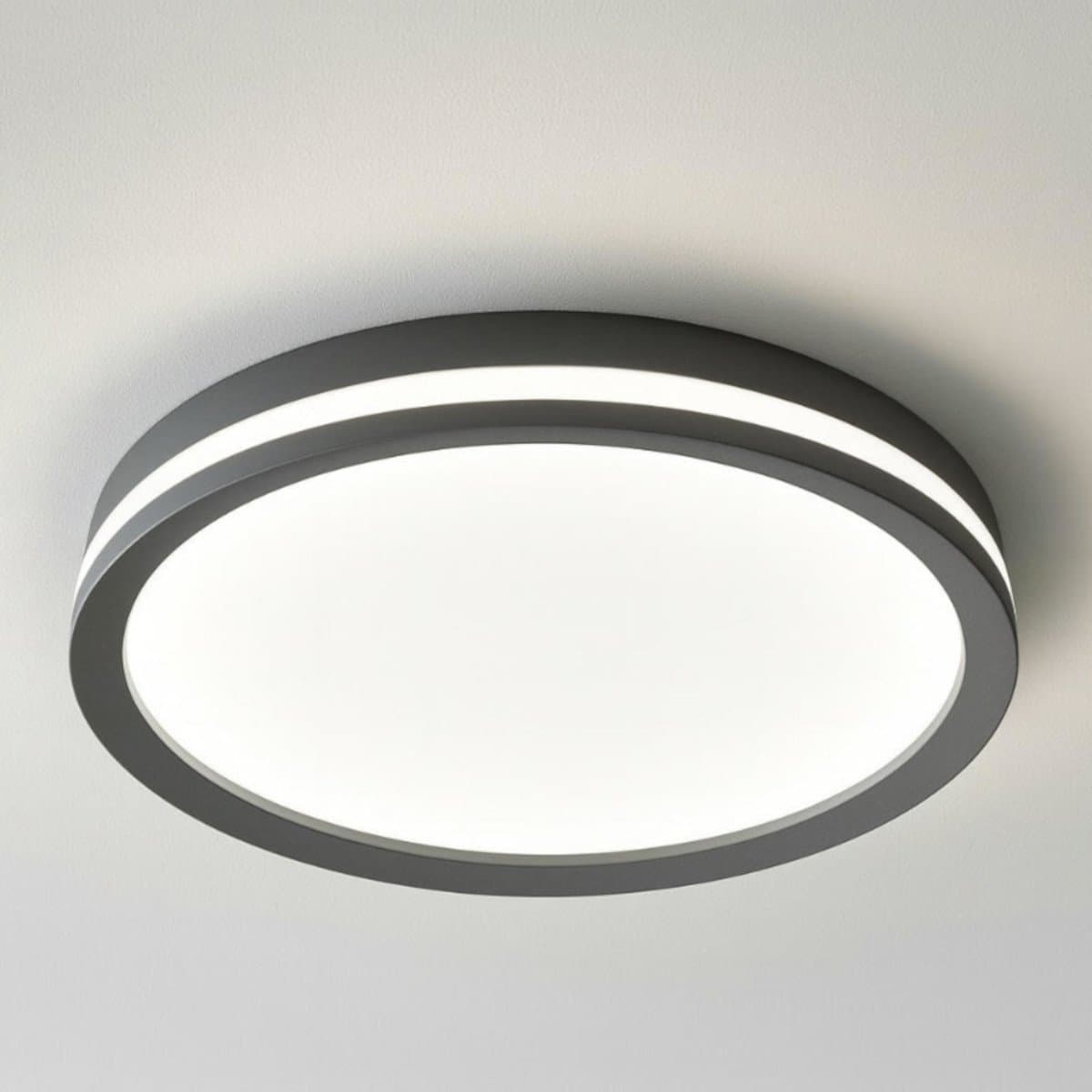 Plafoniera moderna Top light AERA 1222 60 LED CCT SWITCH biemissione metallo acrilico - 2