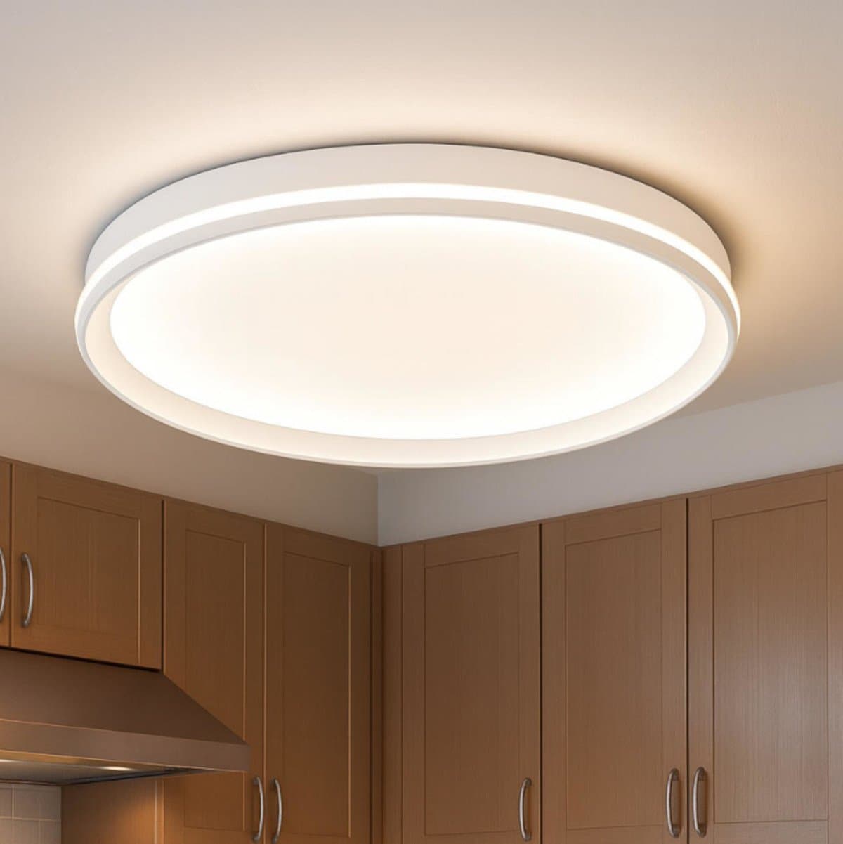 Plafoniera moderna Top light AERA 1222 60 LED CCT SWITCH biemissione metallo acrilico - 7