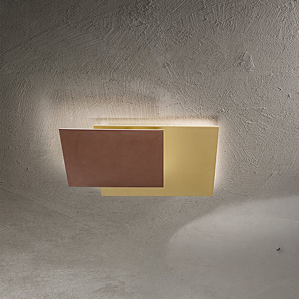 Plafoniera classica Perenz POST 8458 OR LC 48W LED 3840LM metallo oro marrone - 3