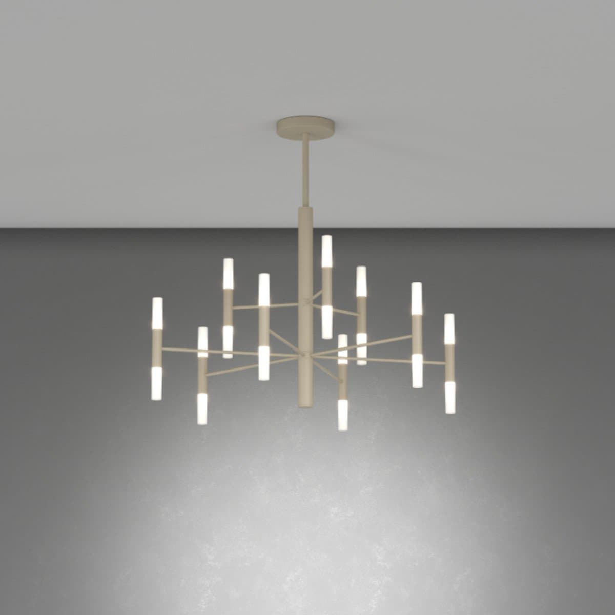 Lampadario moderno Top Light SPACE 1226 80 G9 LED metallo acrilico - 2