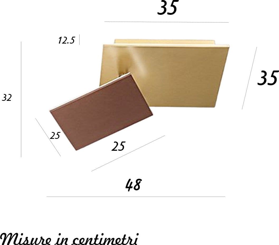 Plafoniera classica Perenz POST 8456 OR LC 35W LED 2800LM metallo oro marrone - 4