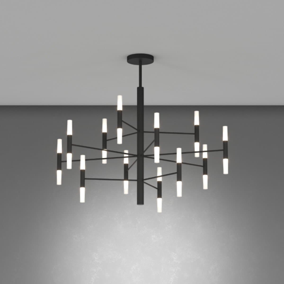 Lampadario moderno Top Light SPACE 1226 100 G9 LED metallo acrilico - 2