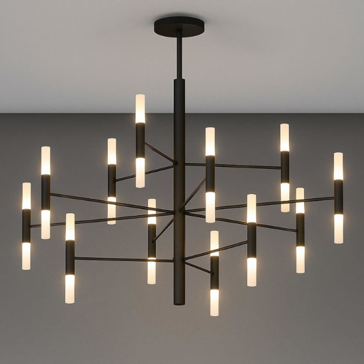 Lampadario moderno Top Light SPACE 1226 100 G9 LED metallo acrilico - 3