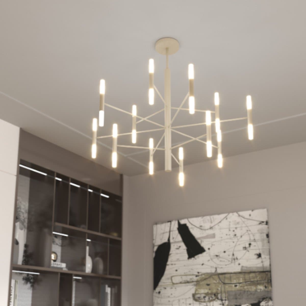 Lampadario moderno Top Light SPACE 1226 100 G9 LED metallo acrilico - 9