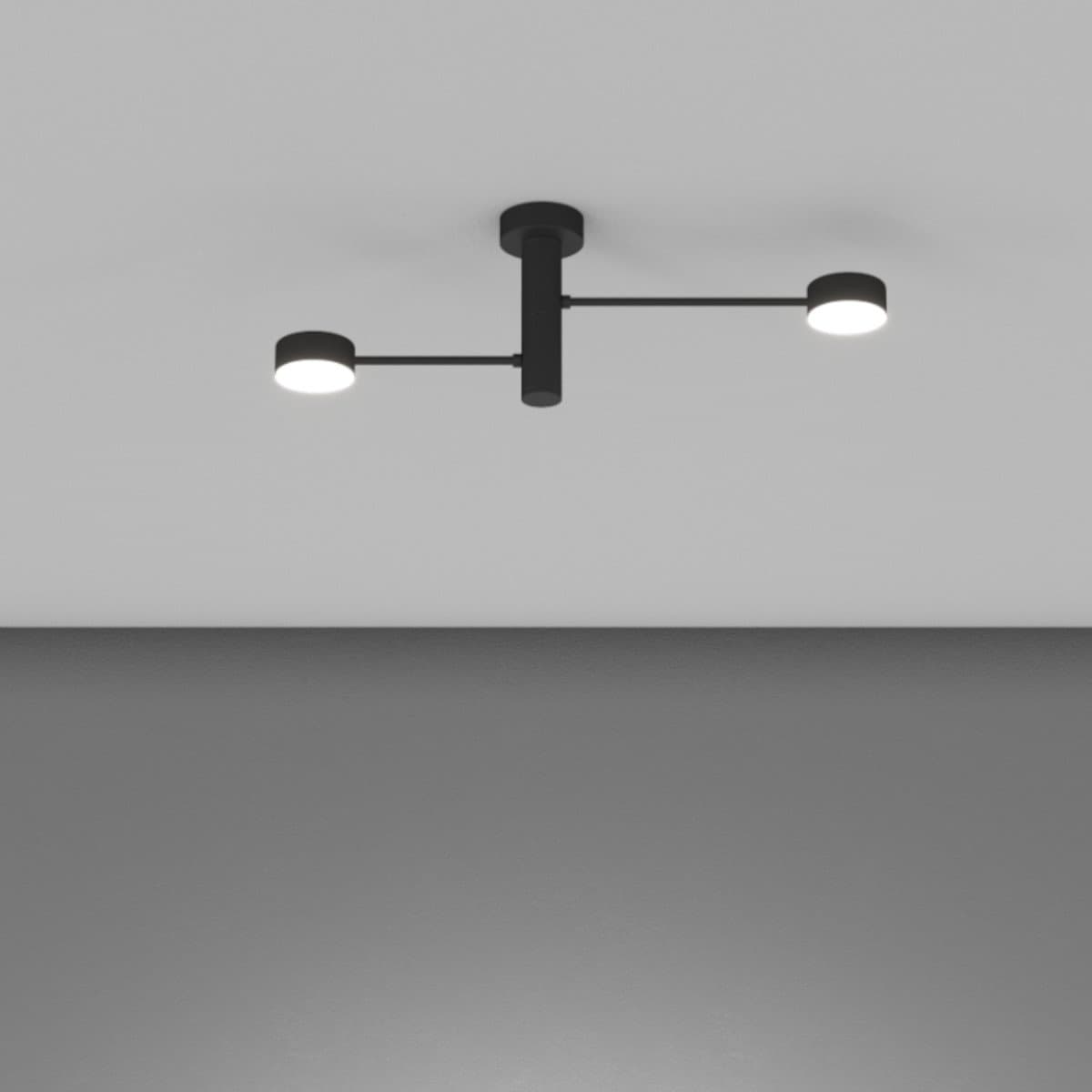 Plafoniera moderna Top Light OCTOPUS 1227 2 GX53 LED orientabile metallo - 4