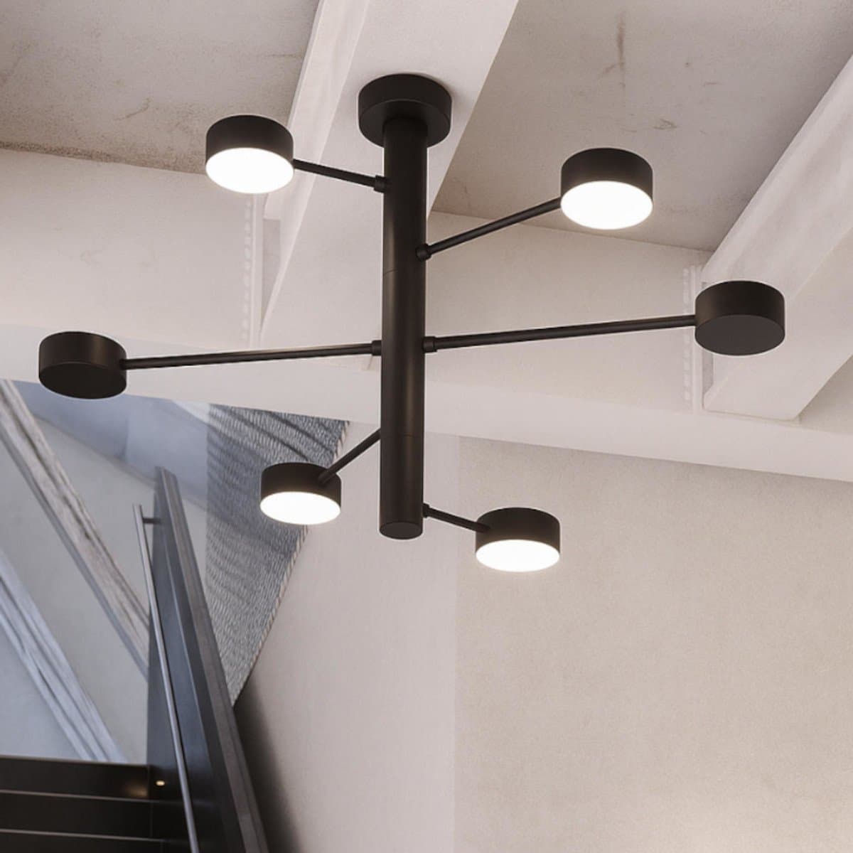 Lampadario moderno Top Light OCTOPUS 1227 6 GX53 LED orientabile metallo - 6