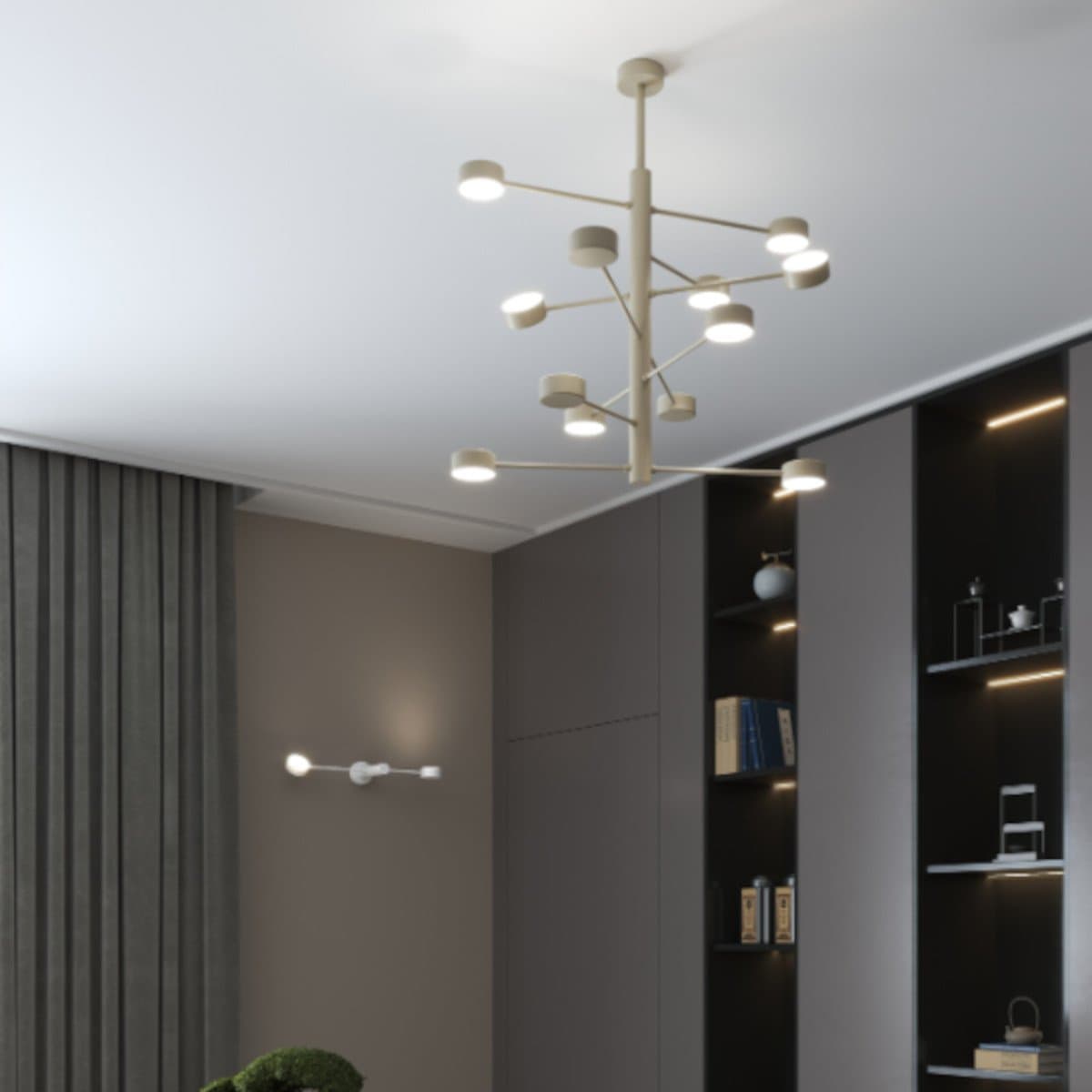 Lampadario moderno Top Light OCTOPUS 1227 12 GX53 LED orientabile metallo - 8