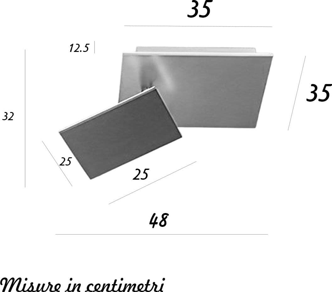 Applique moderna Perenz POST 8456 B LC 35W LED 2800LM metallo bianco orientabile - 3