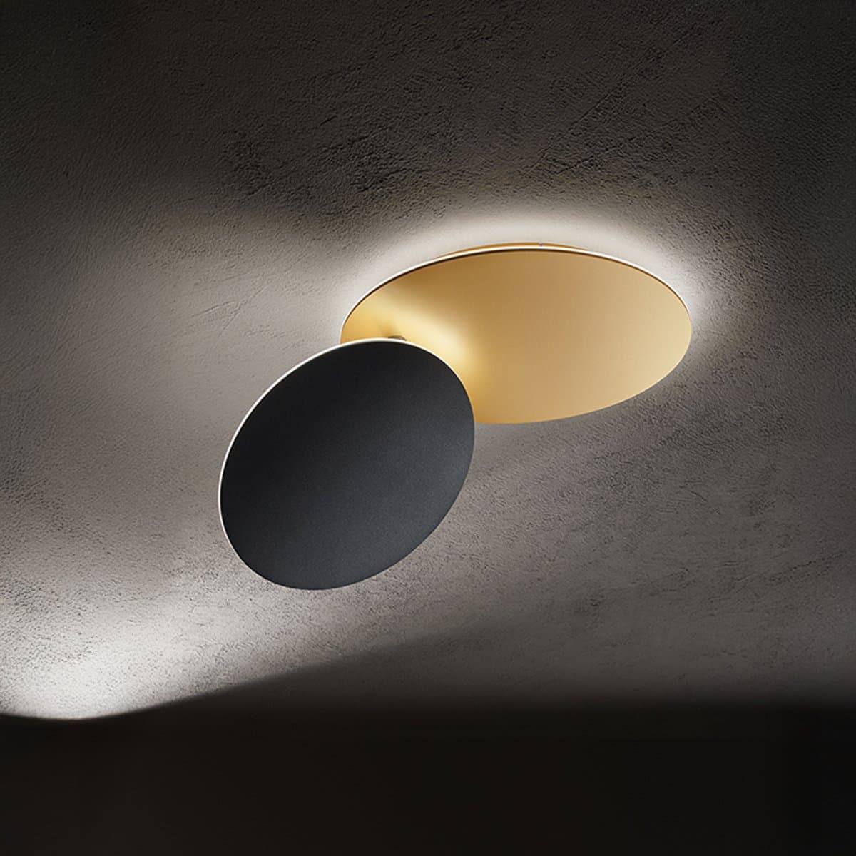 Plafoniera classica Perenz DRUM 8232 OR LC 43W LED 3440LM metallo oro nero orientabile inclinabile - 3