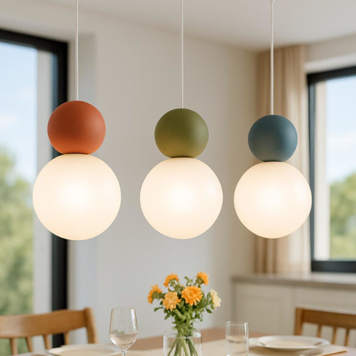 Lampadario moderno Top Light COTTAGE 1228 S3 R G9 LED vetro metallo - 21