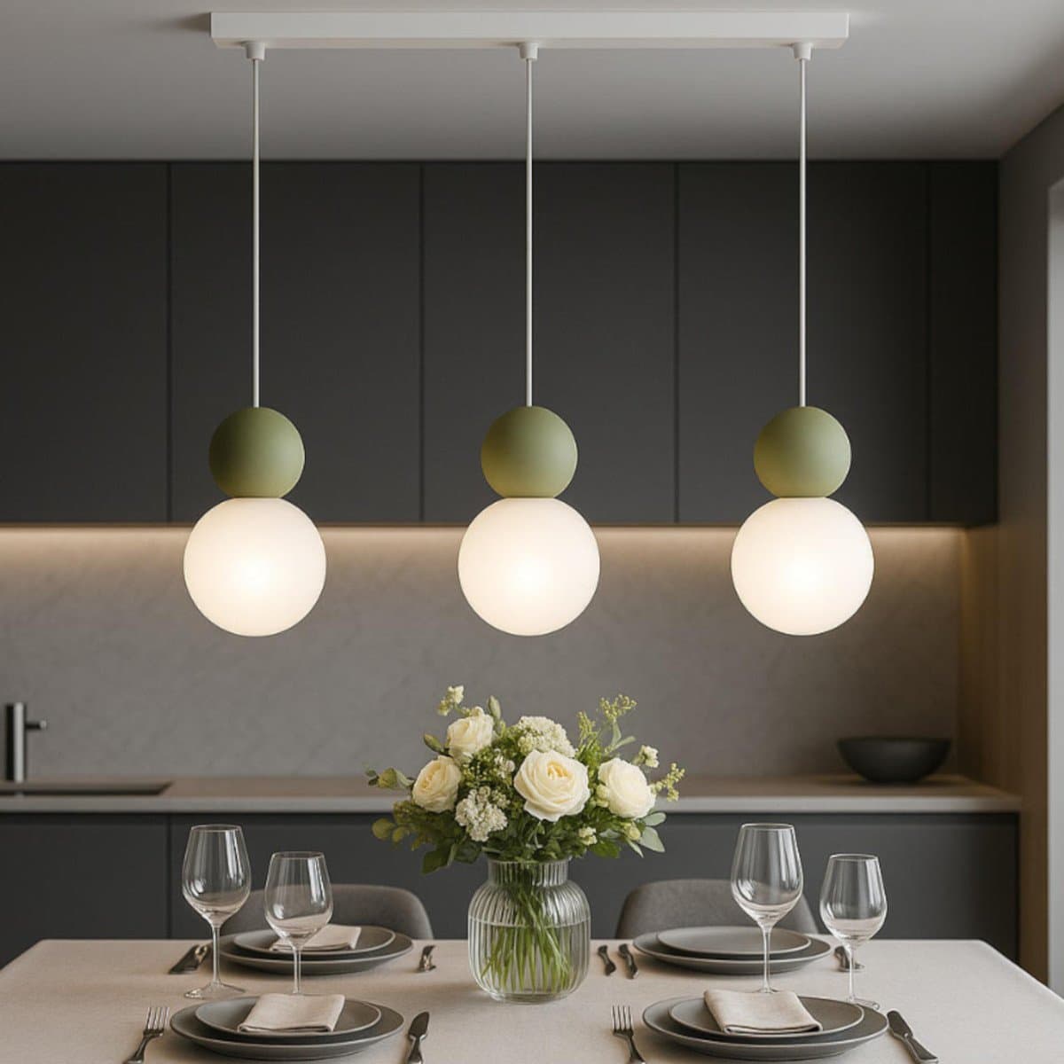 Lampadario moderno Top Light COTTAGE 1228 S3 R G9 LED vetro metallo - 9
