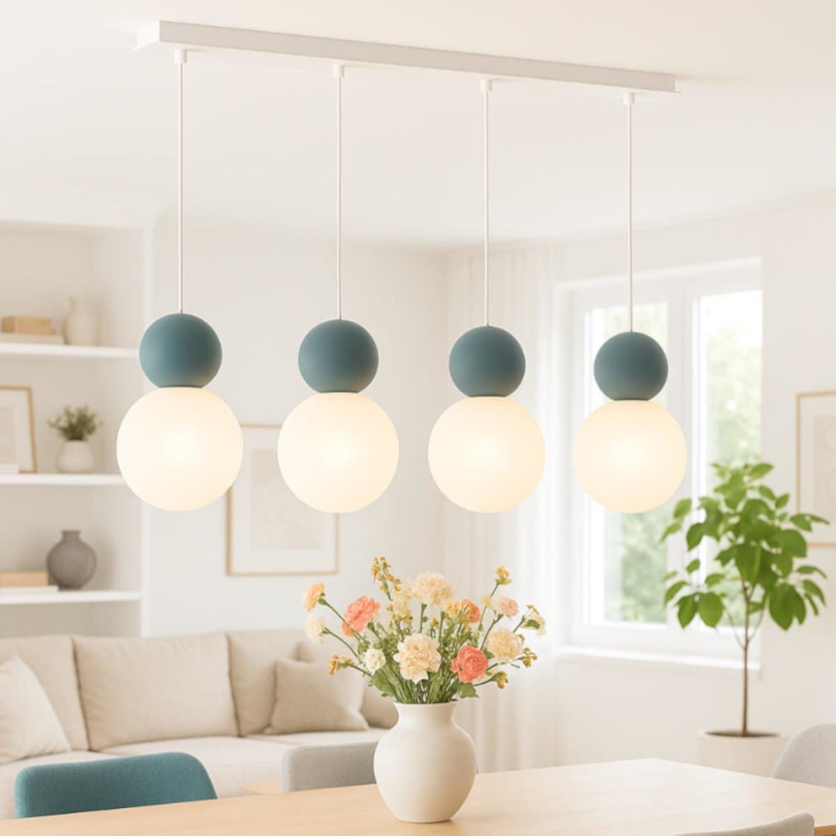 Lampadario moderno Top Light COTTAGE 1228 S4 R G9 LED vetro metallo - 2