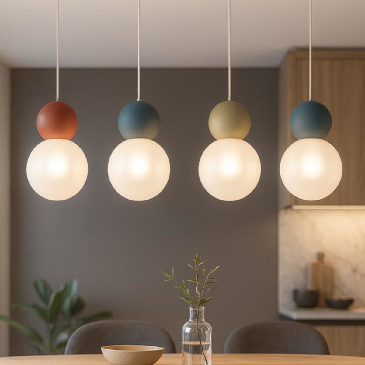 Lampadario moderno Top Light COTTAGE 1228 S4 R G9 LED vetro metallo - 11