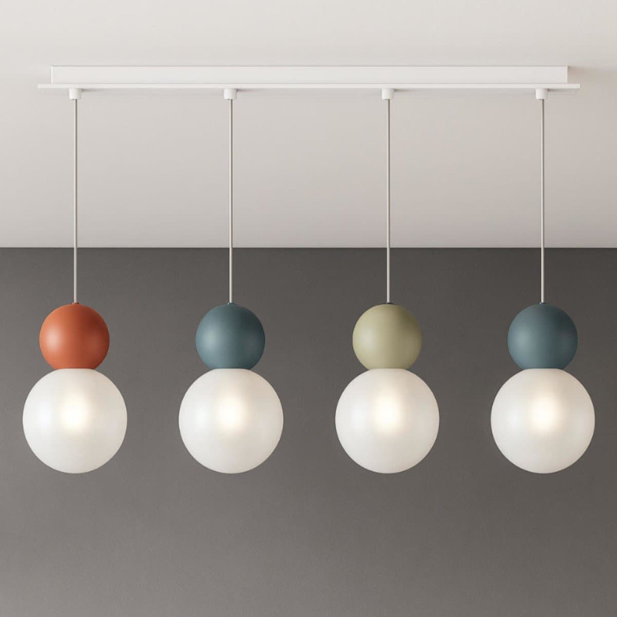 Lampadario moderno Top Light COTTAGE 1228 S4 R G9 LED vetro metallo - 10