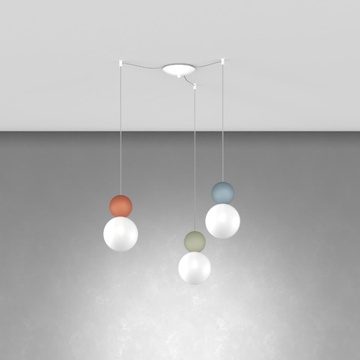 Lampadario moderno Top Light COTTAGE 1228 S3 S G9 LED vetro metallo - 4