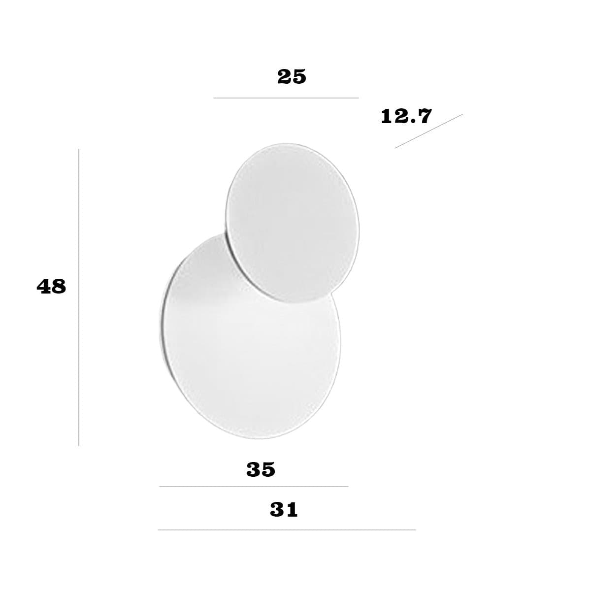 Plafoniera moderna Perenz DRUM 8230 B LC 33W LED 2640LM metallo bianco orientabile inclinabile - 4