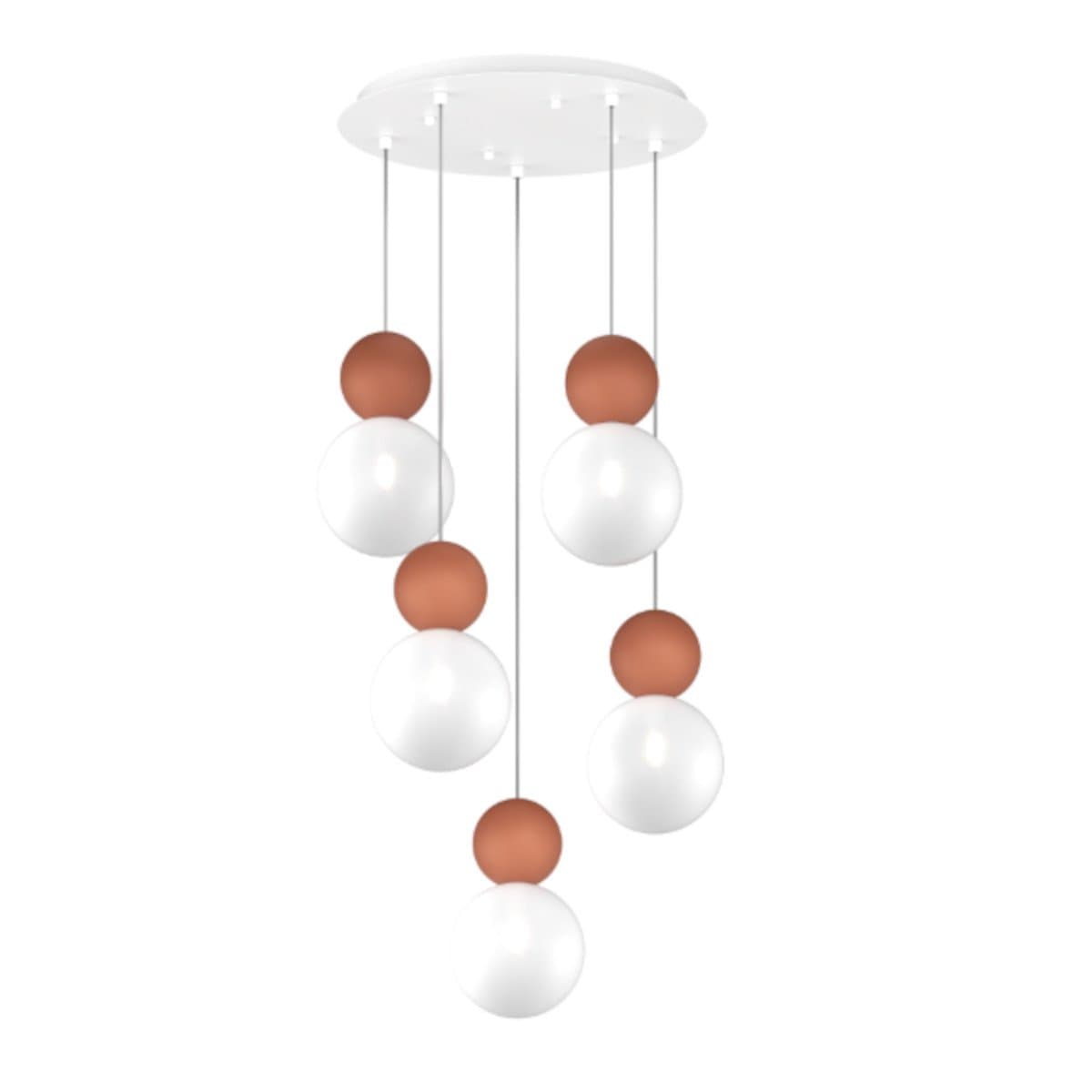 Lampadario moderno Top Light COTTAGE 1228 S5 T G9 LED vetro metallo - 19