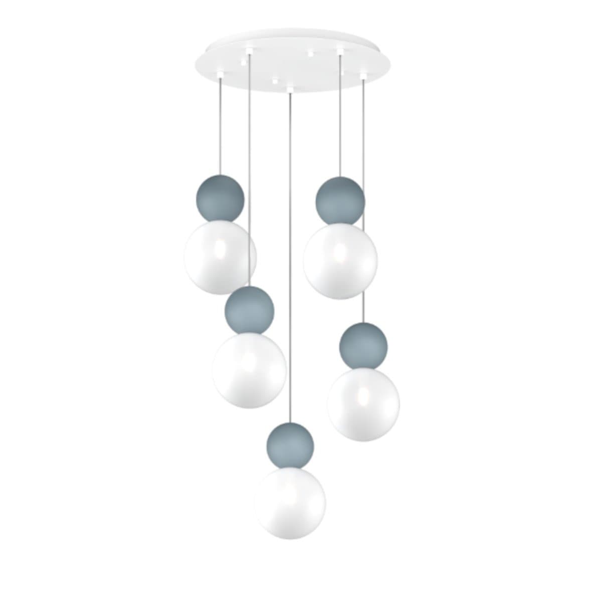 Lampadario moderno Top Light COTTAGE 1228 S5 T G9 LED vetro metallo - 18