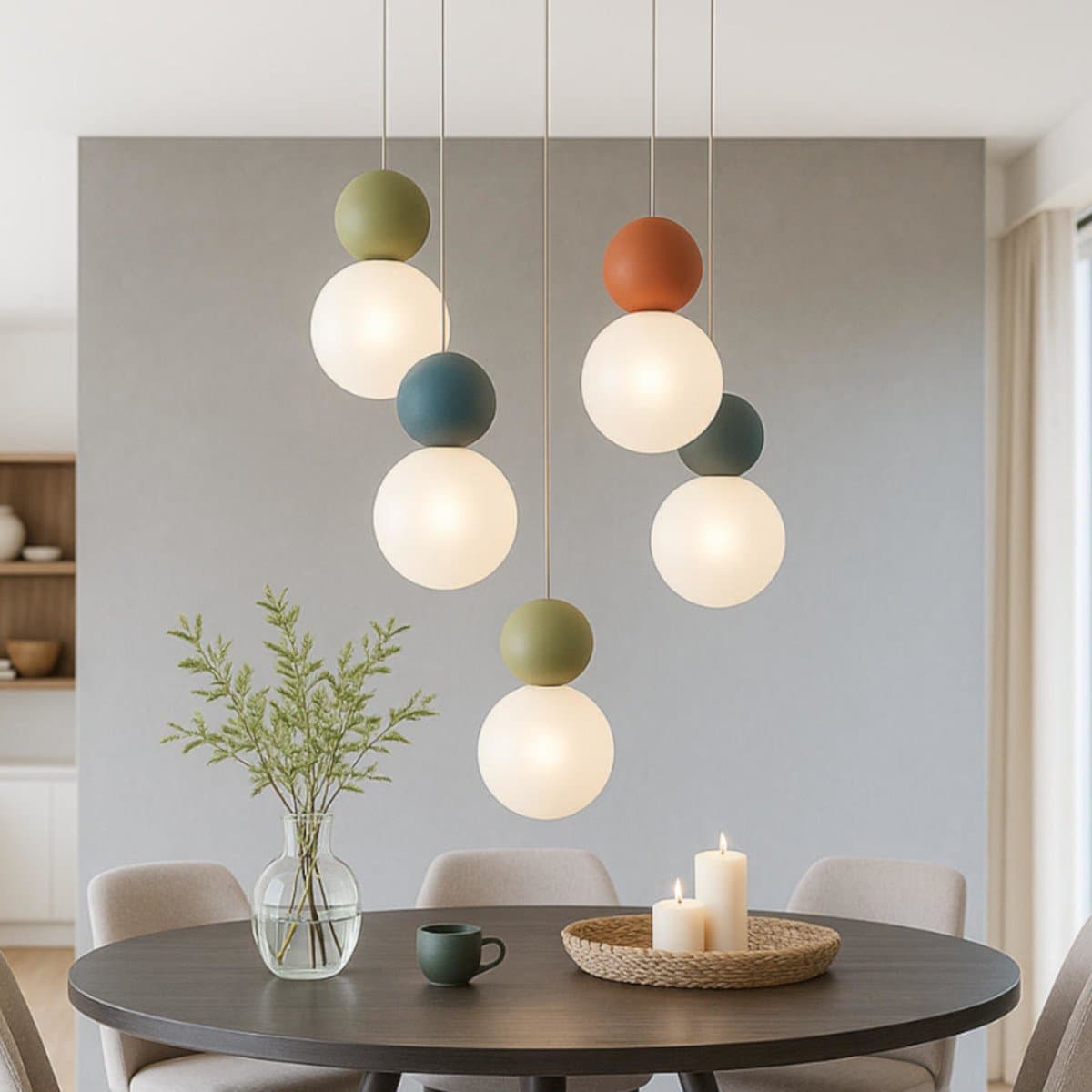 Lampadario moderno Top Light COTTAGE 1228 S5 T G9 LED vetro metallo - 2