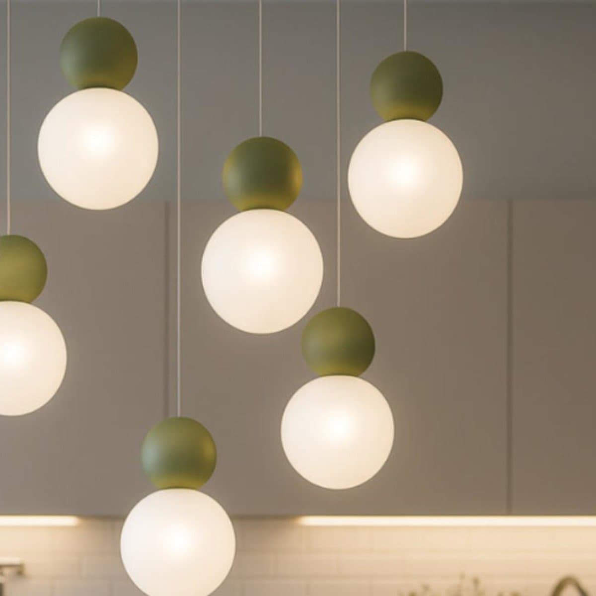 Lampadario moderno Top Light COTTAGE 1228 S5 T G9 LED vetro metallo - 5