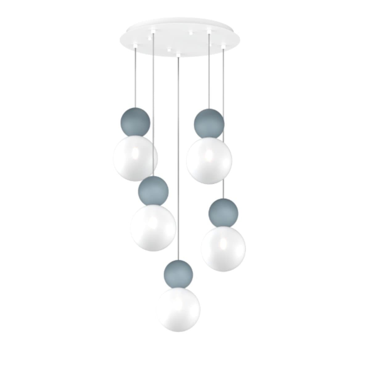 Lampadario moderno Top Light COTTAGE 1228 S5 T G9 LED vetro metallo - 8