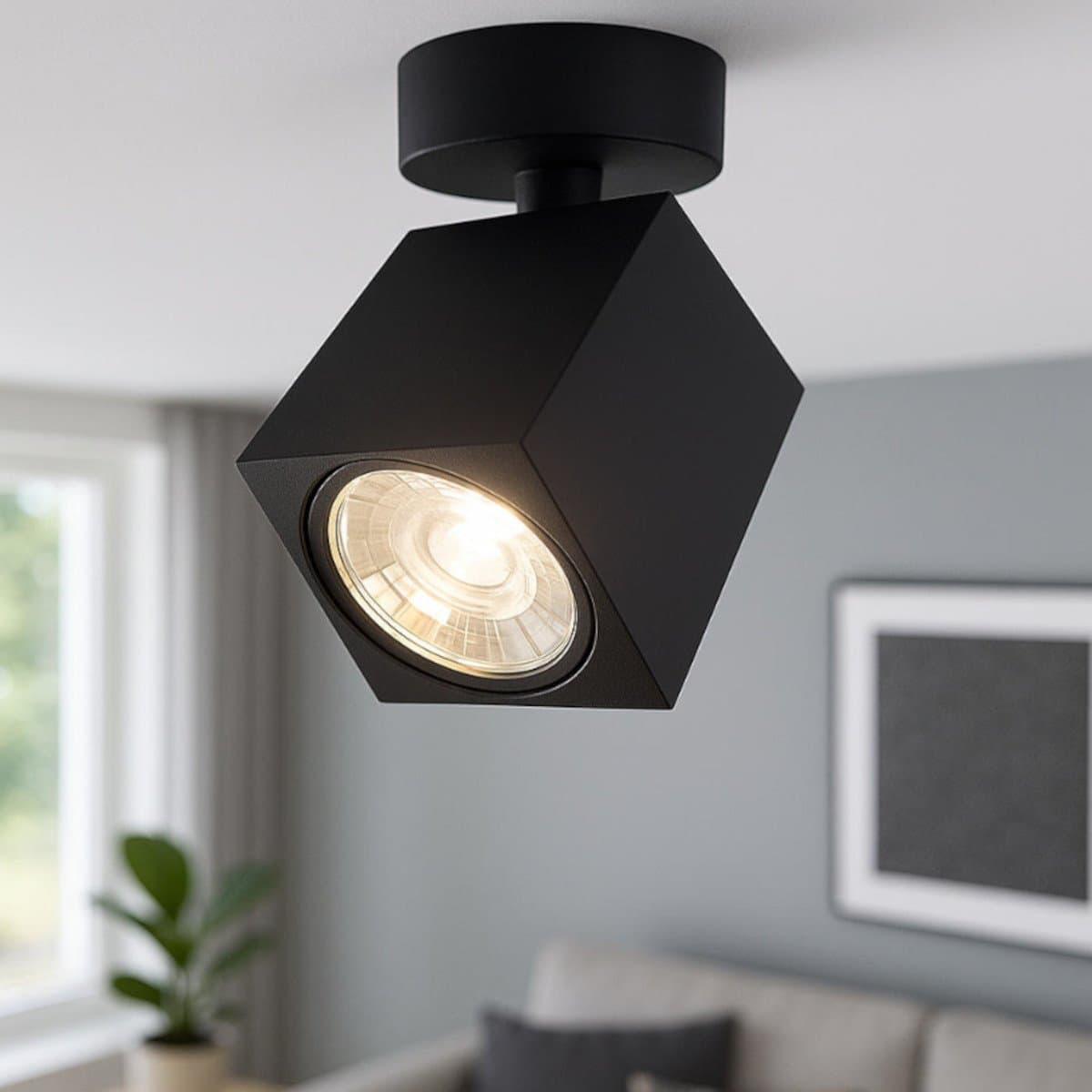 Faretto moderno Top Light KIBO 1230 1 GU10 LED orientabile metallo - 2