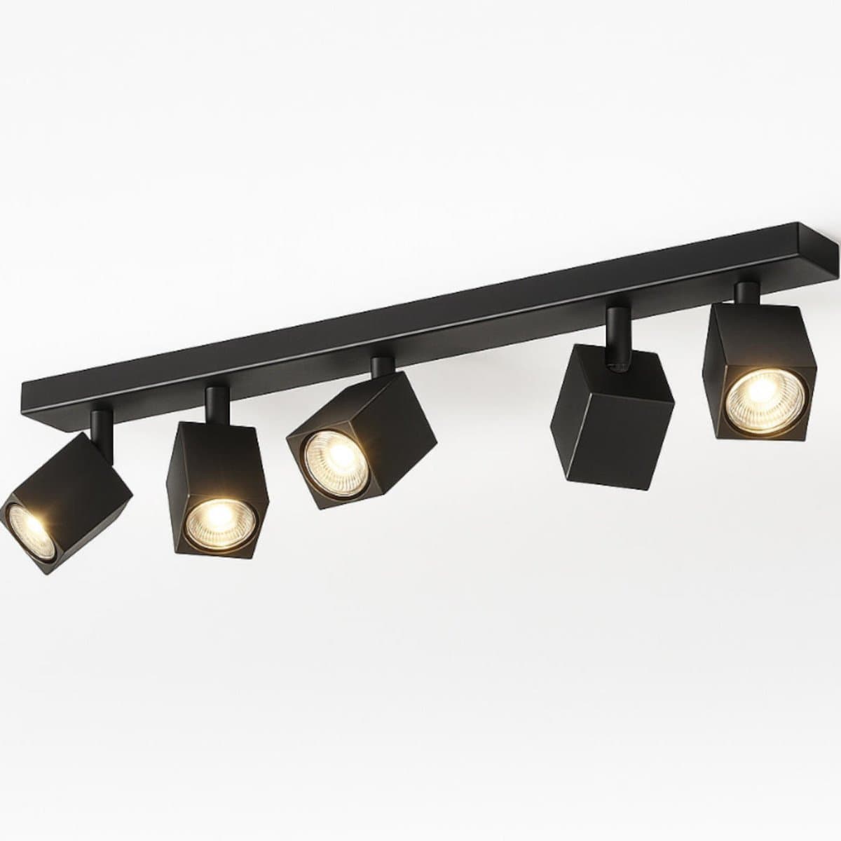Binario moderno Top Light KIBO 1230 5 GU10 LED orientabile metallo - 4