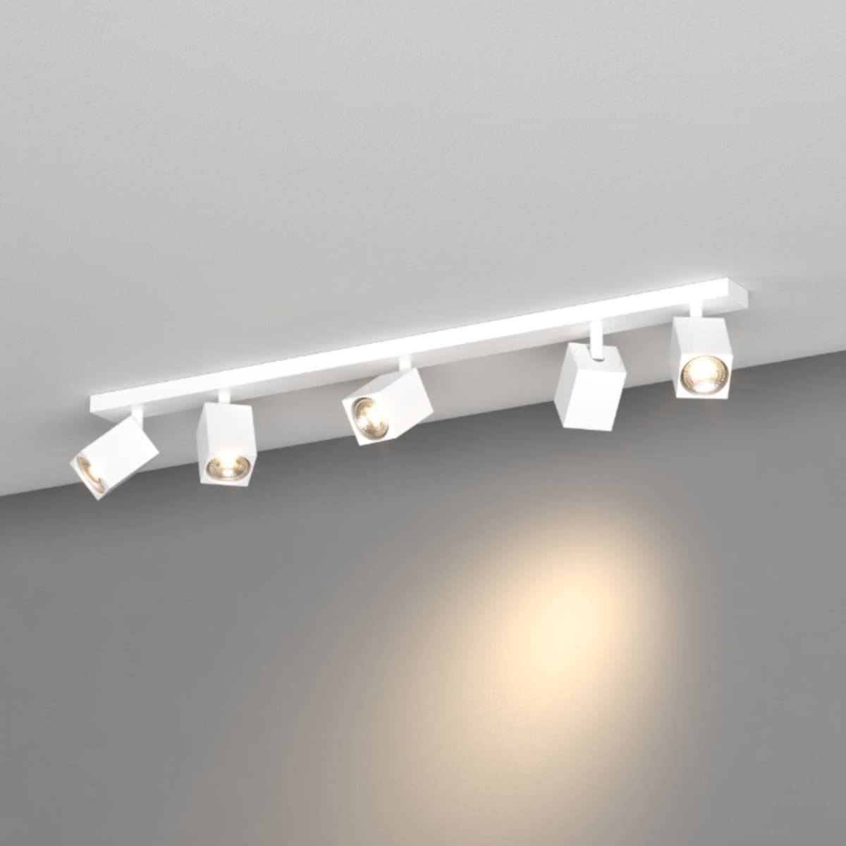 Binario moderno Top Light KIBO 1230 5 GU10 LED orientabile metallo - 8