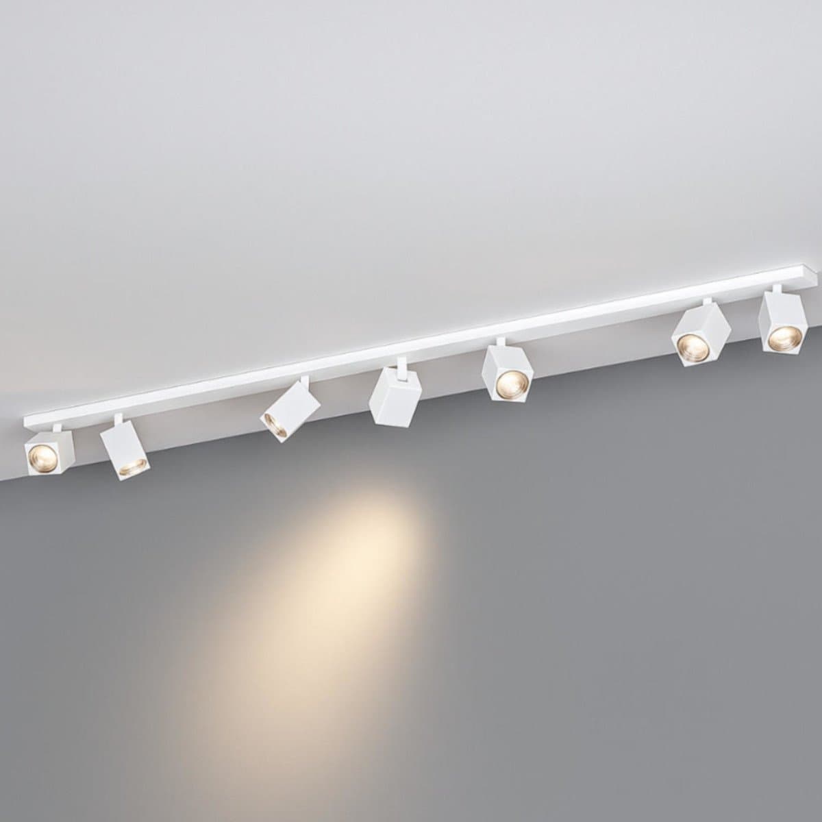 Binario moderno Top Light KIBO 1230 7 GU10 LED orientabile metallo - 6