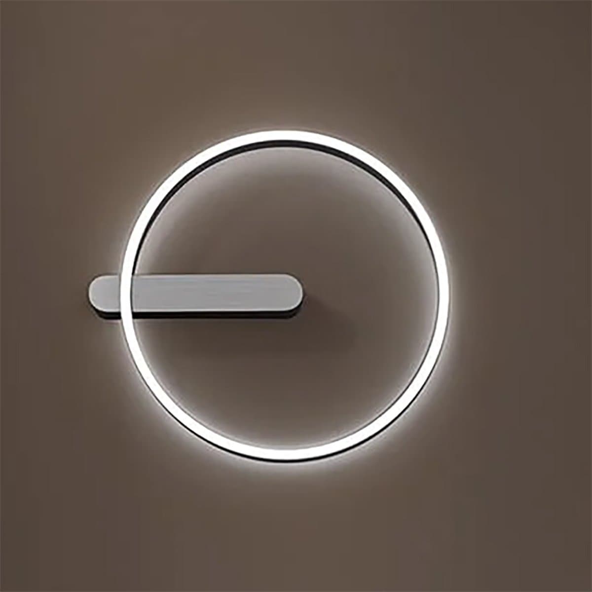Plafoniera moderna Perenz OFF 8426 GR CT LED CCT biemissione metallo grigio spazzolato - 4