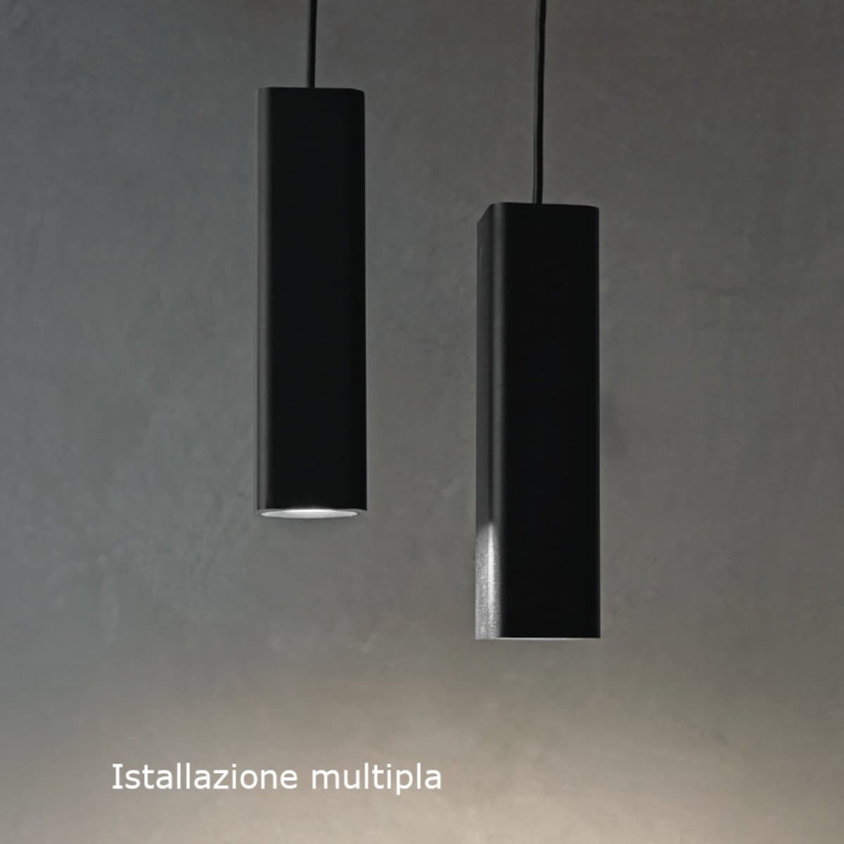 Sospensione moderna Gea Led GSO100 GU10 LED alluminio nero - 2