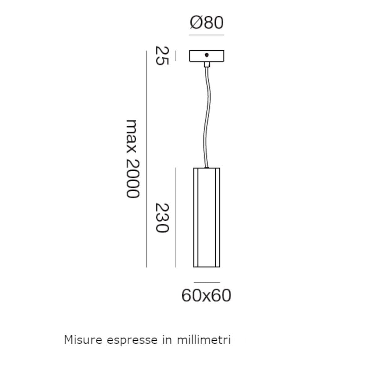 Sospensione moderna Gea Led GSO100 GU10 LED alluminio nero - 3