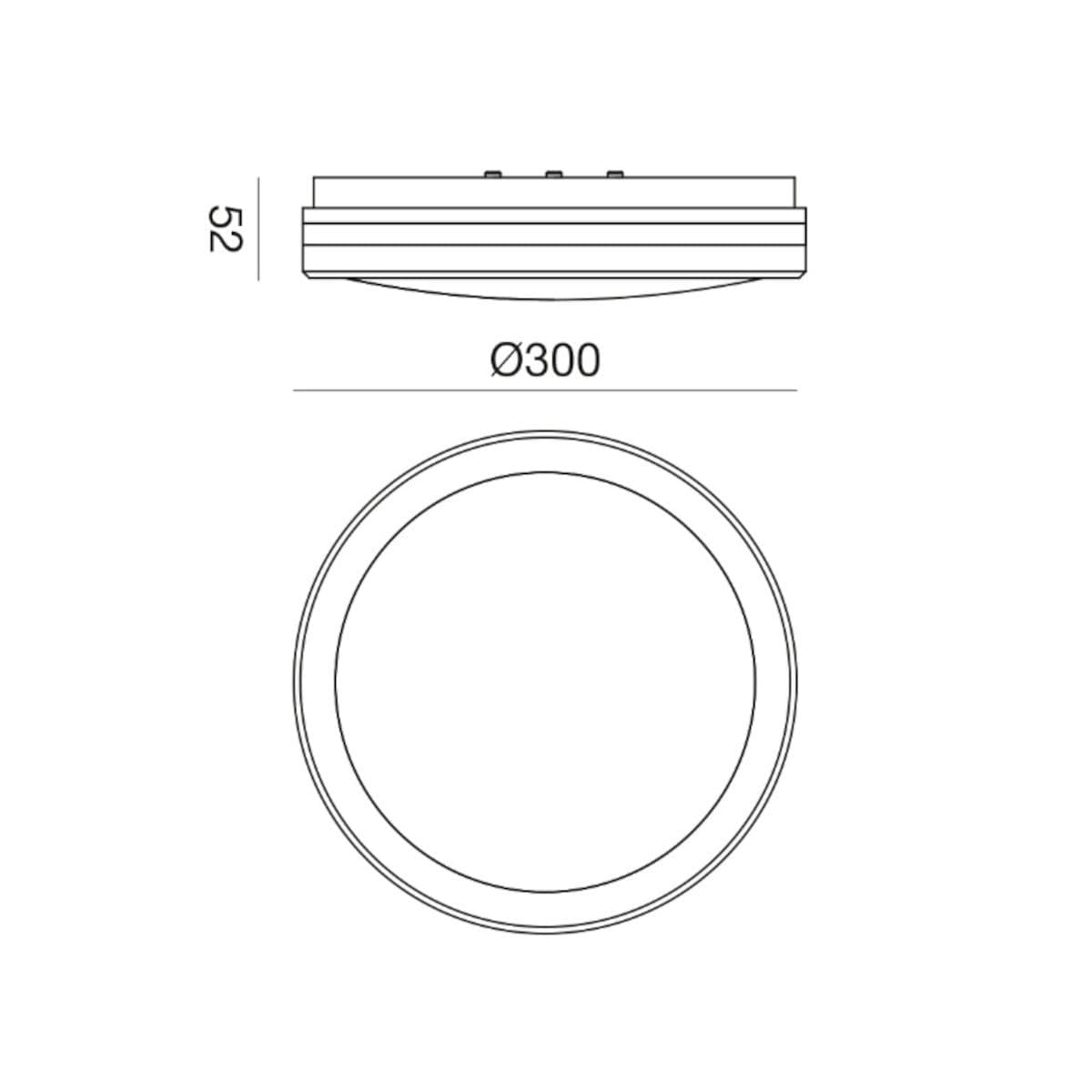 Plafoniera moderna Gea Led GPL342 LED IP65 materiale plastico - 3