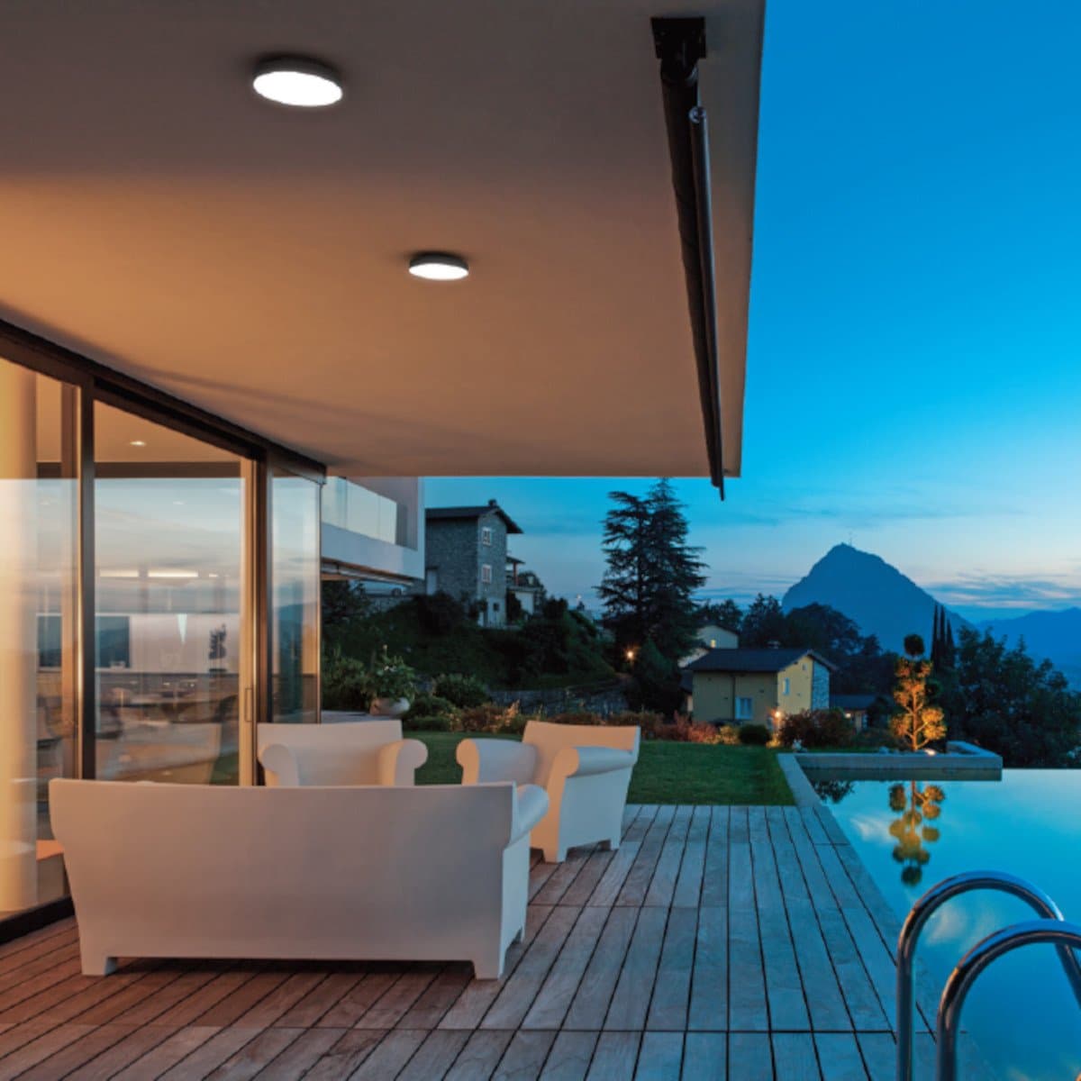 Plafoniera moderna Gea Led GPL350 LED IP65 alluminio policarbonato - 3