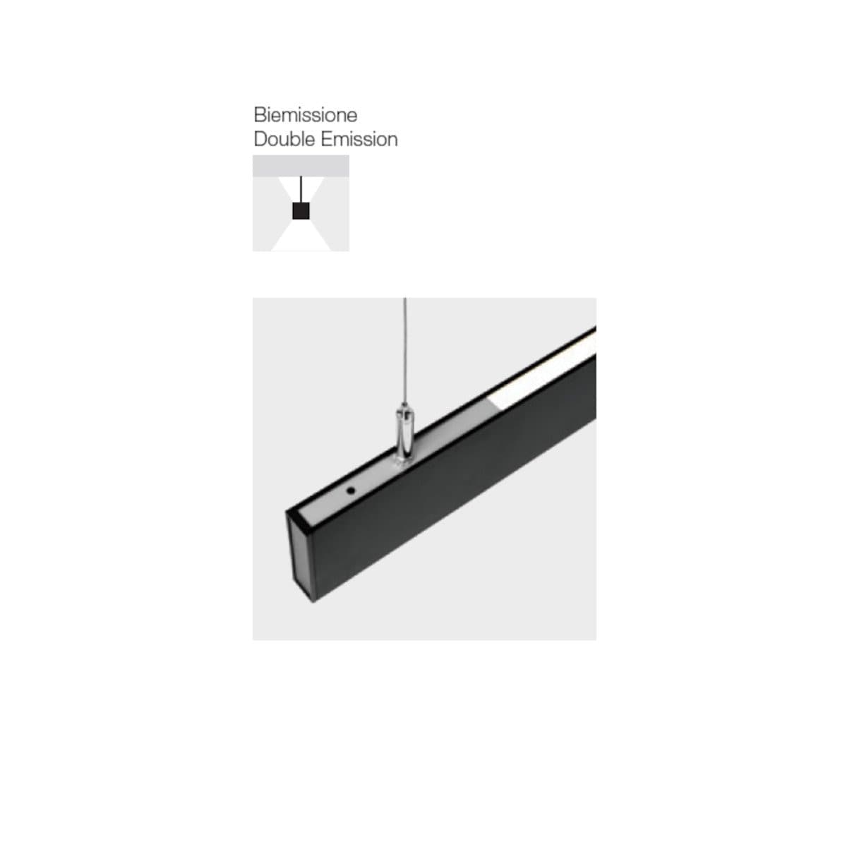 Sospensione moderna Gea Led GSO110C LED biemissione alluminio - 3