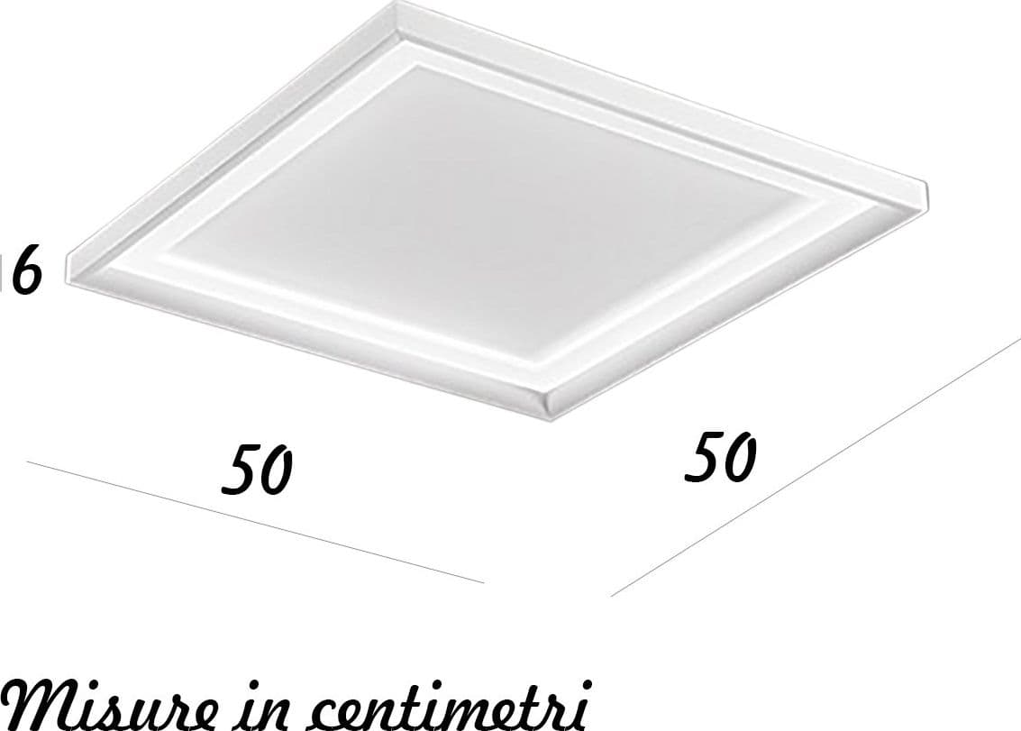 Plafoniera moderna Perenz illumina PANEL 8430 B LC LED 3200LM 3000K alluminio metallo acrilico bianco opaco - 3