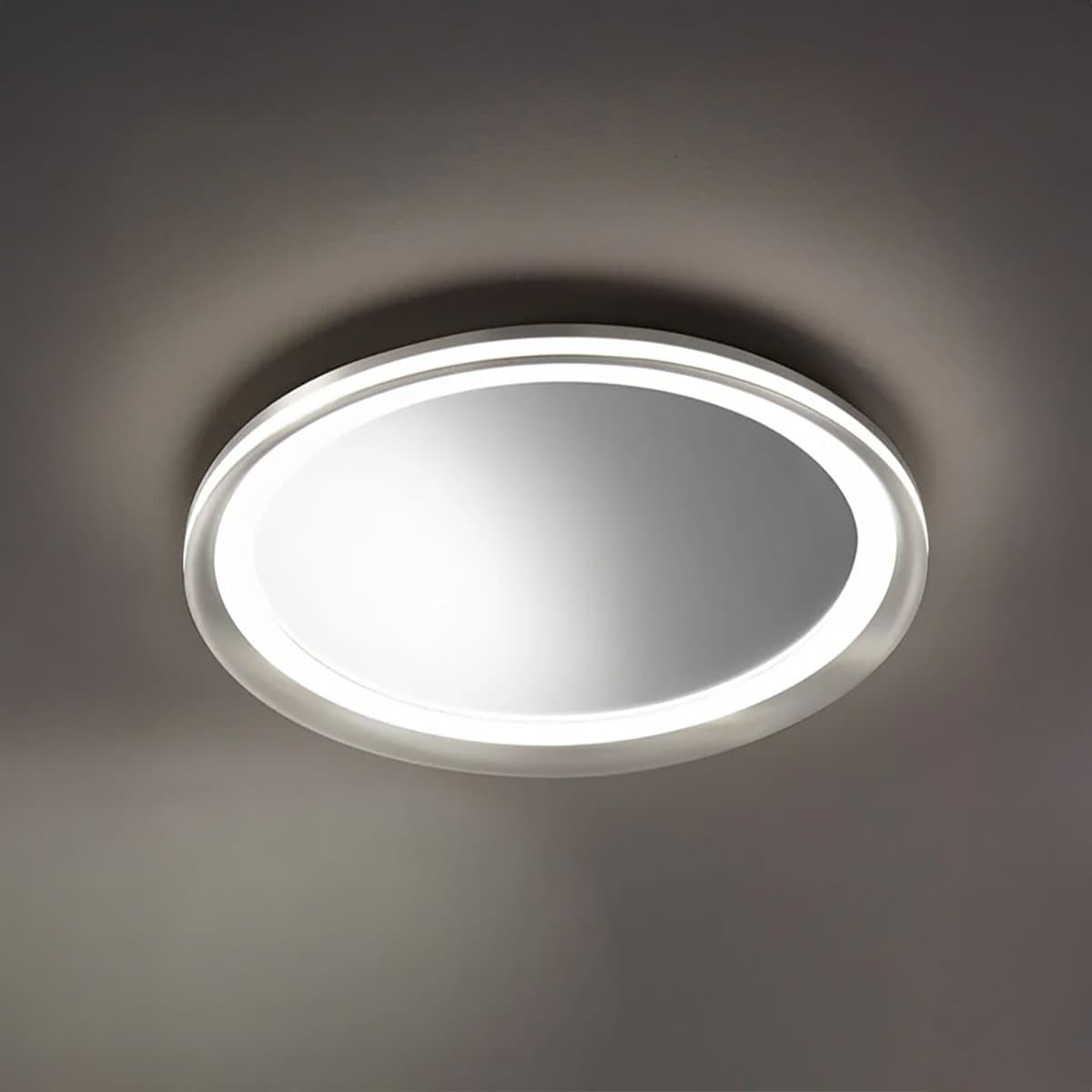 Plafoniera moderna Perenz illumina MIRO' 8258 GR LC LED 2660LM 3000K dimmerabile alluminio metallo acrilico grigio titanio - 3
