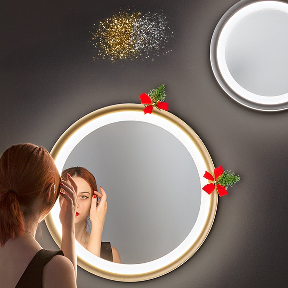 Plafoniera moderna Perenz illumina MIRO' 8258 OR LC LED 2660LM 3000K dimmerabile alluminio metallo acrilico oro spazzolato - 2