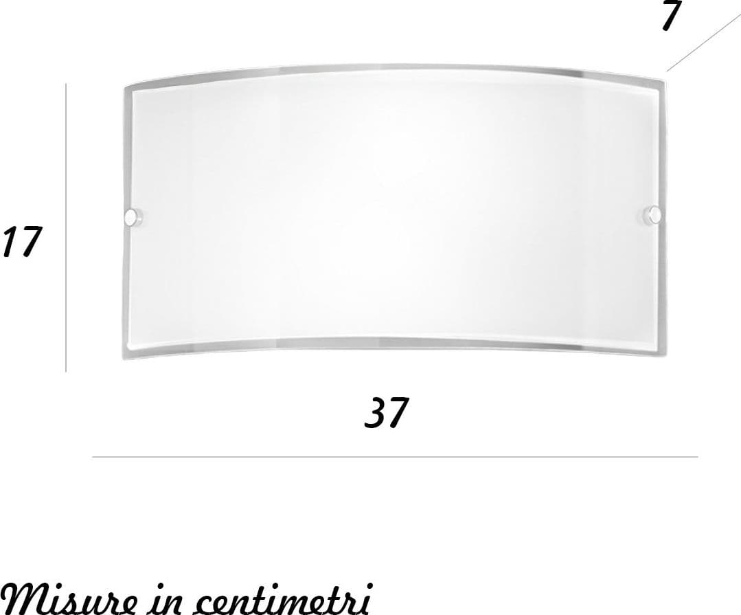 Applique vetro lucido Perenz DROP 6088 B E27 LED - 3