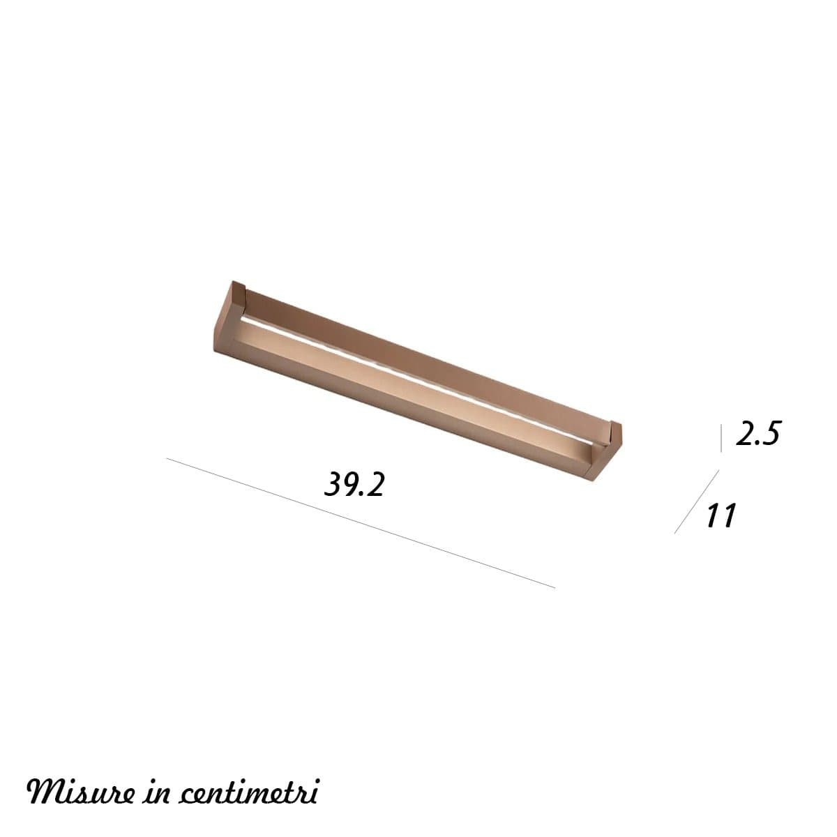 Applique orientabile Perenz SLIM 8450 MM CT LED CCT 960LM alluminio marrone metallizzato - 4