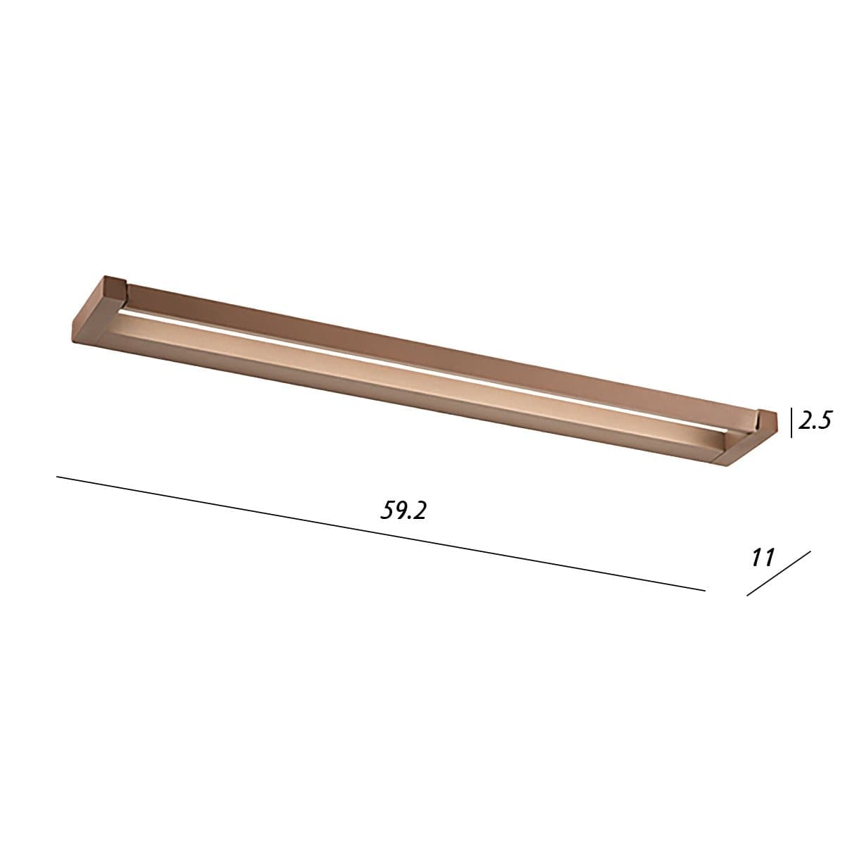 Applique orientabile Perenz SLIM 8452 MM CT LED CCT 1440Lm alluminio marrone - 3