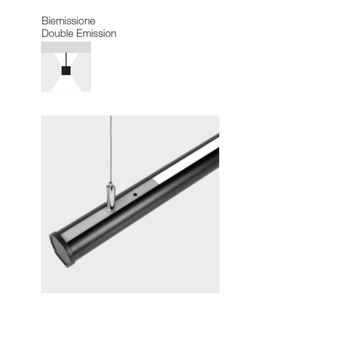 Sospensione moderna Gea Led GSO121C LED biemissione alluminio - 6