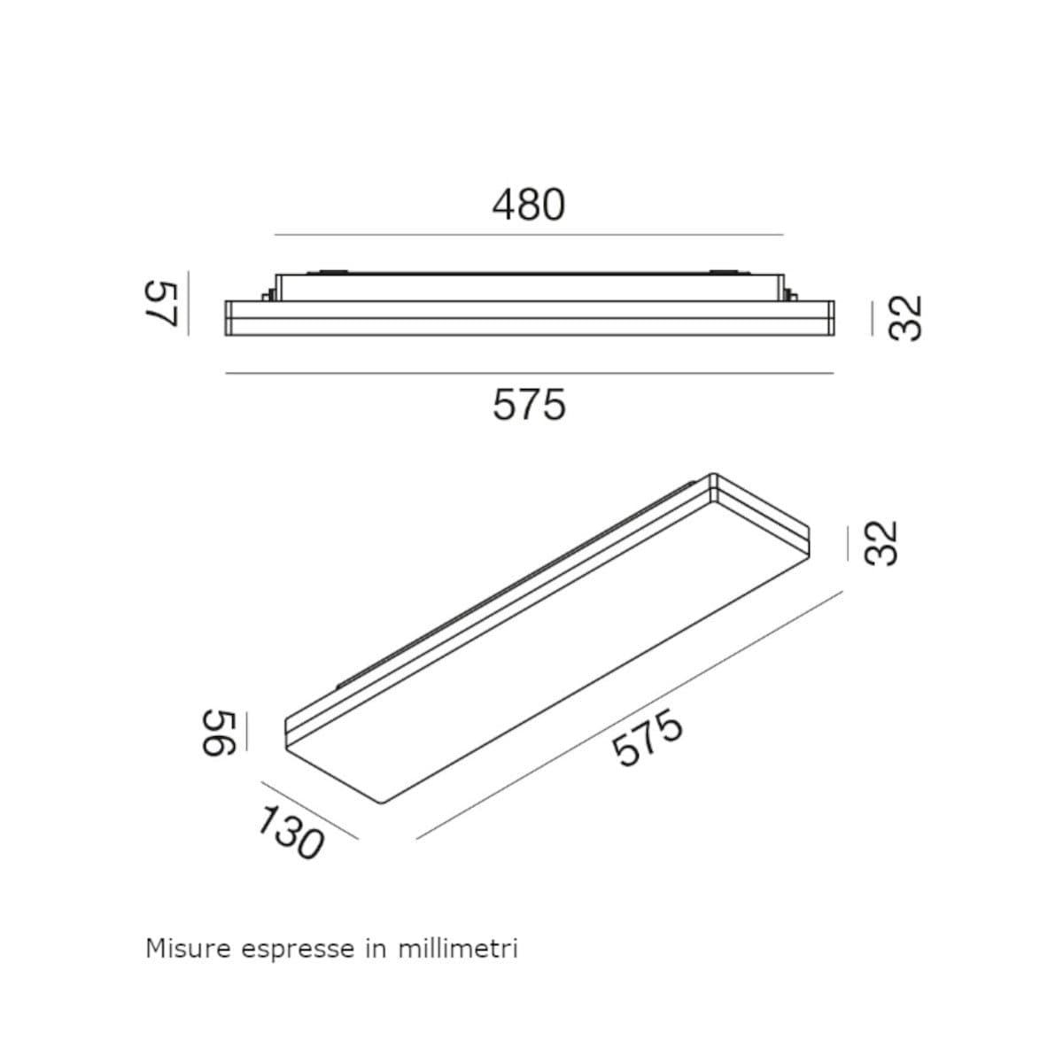 Plafoniera moderna Gea Led GPL420 LED IP54 termoplastico - 3