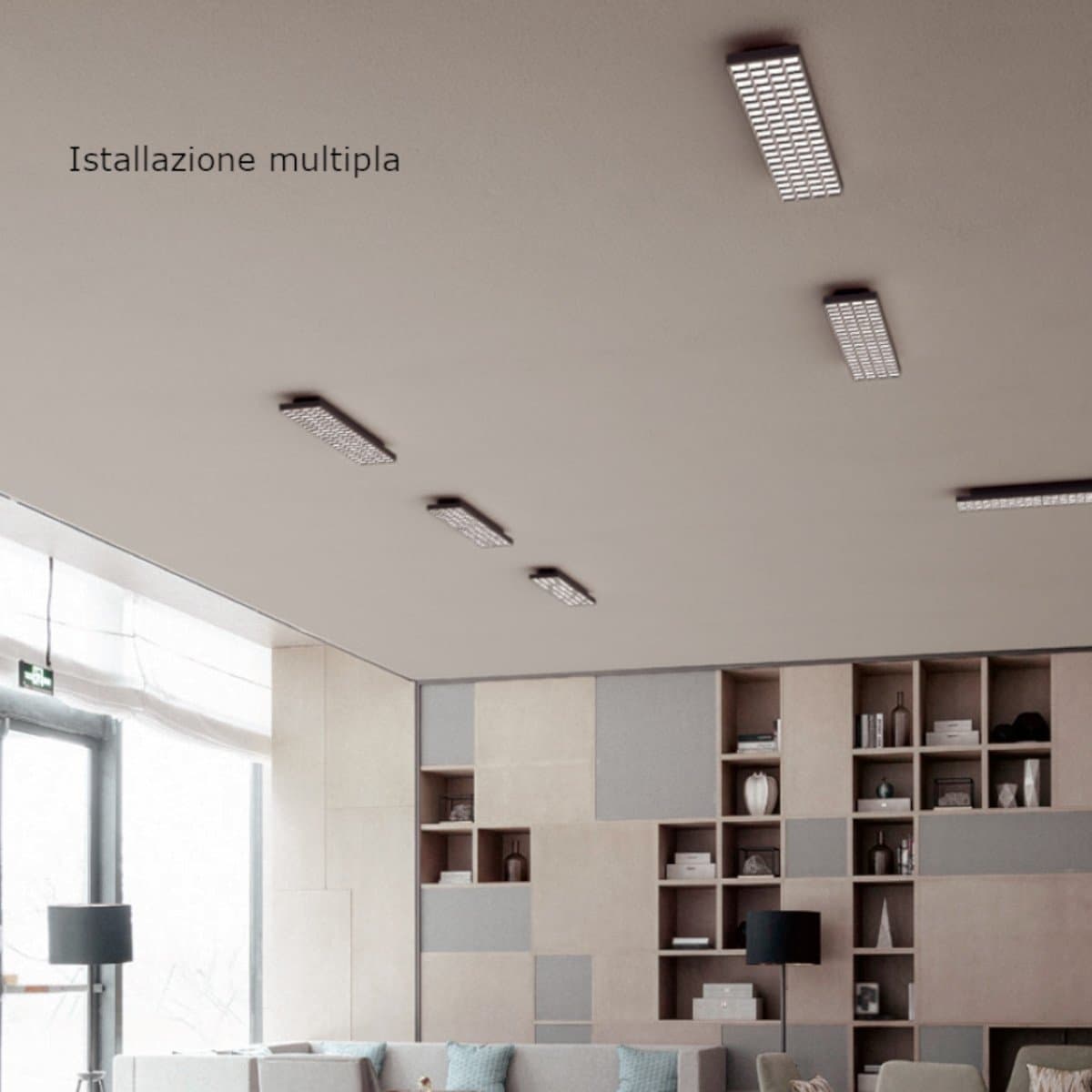 Plafoniera moderna Gea Led GPL430 LED IP54 termoplastico - 2